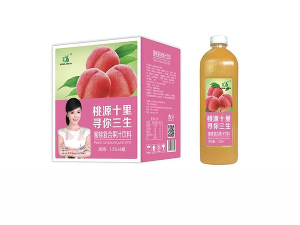 九州華洋 蜜桃復(fù)合果汁飲料1.25LX6瓶