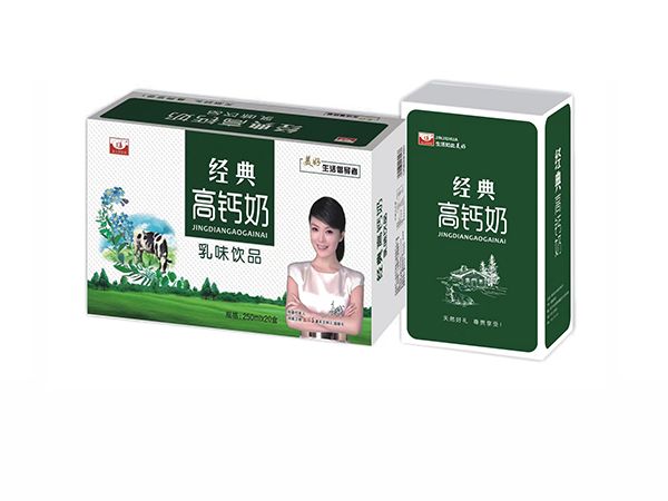 金九華飲品經(jīng)典高鈣牛奶乳味飲品禮盒手提招商250mlx12盒